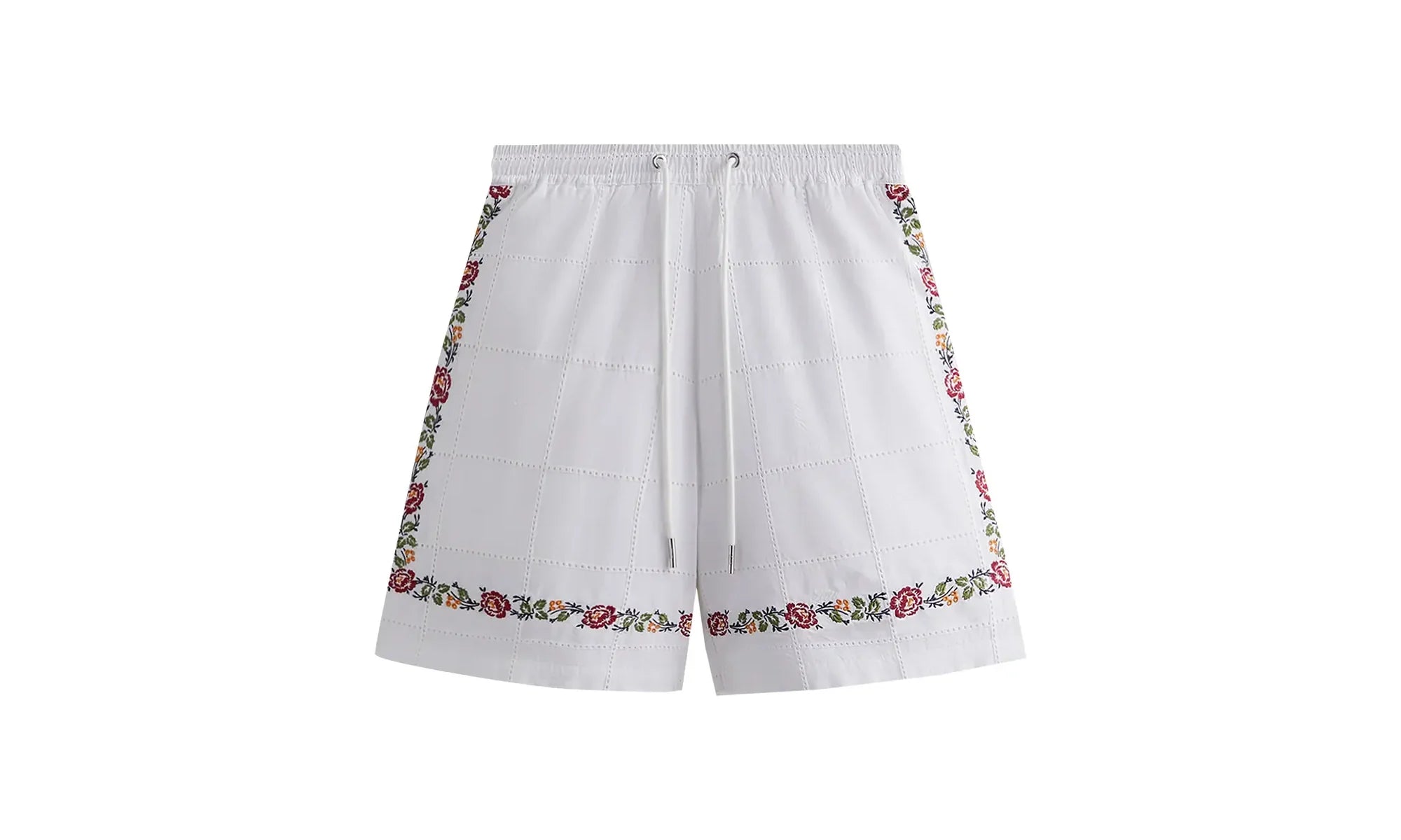 Windowpane Eyelet Belmont Short "White" KHM060354 101