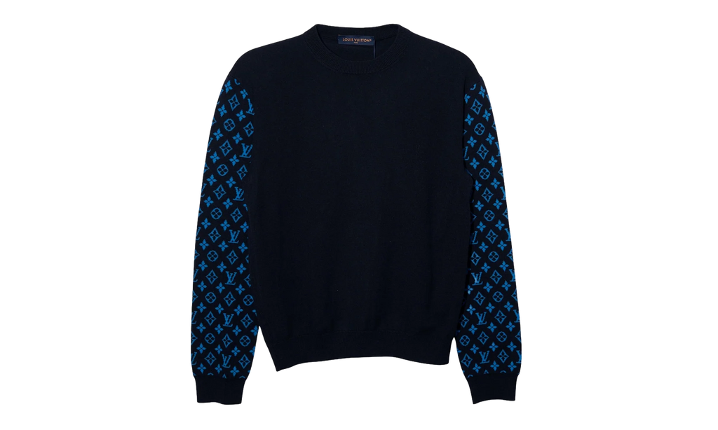 Monogram Mix Cashmere Crewneck "Navy" 1AATLQ