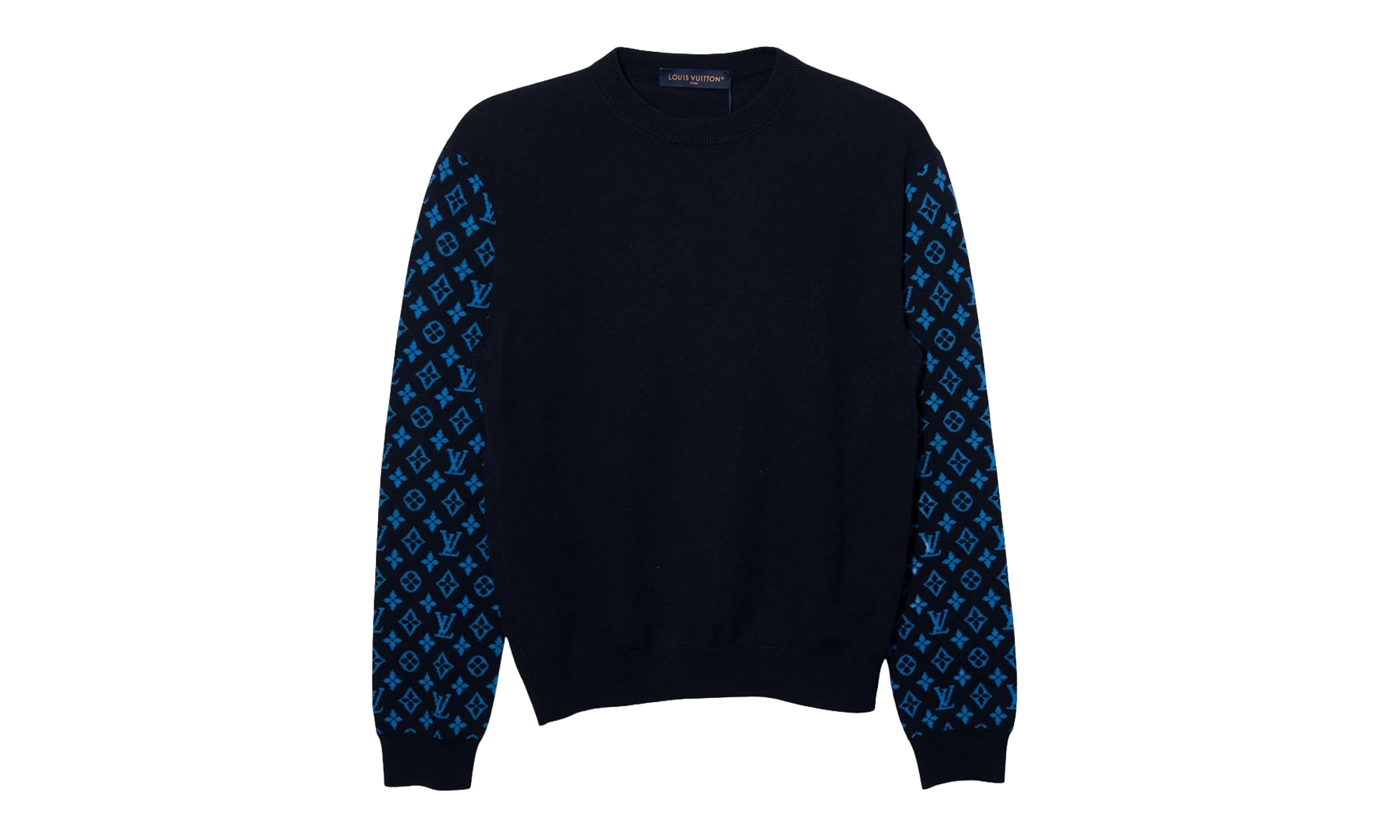 Monogram Mix Cashmere Crewneck "Navy" 1AATLQ
