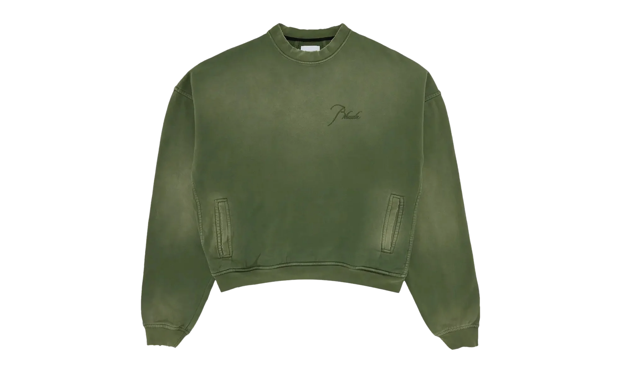 Embroidered Crewneck "Sundry Olive" FW23SW01150854