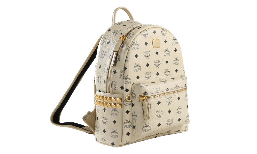 Small Stark Backpack in Visetos "Beige" MMKEAVE15 BEIGE