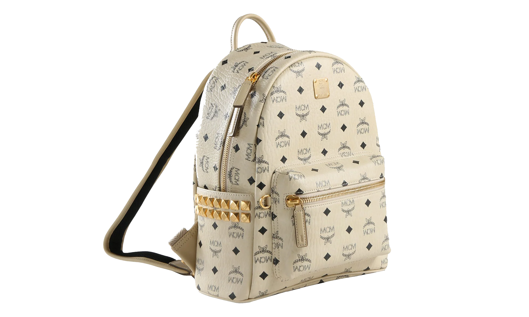 Small Stark Backpack in Visetos "Beige" MMKEAVE15 BEIGE