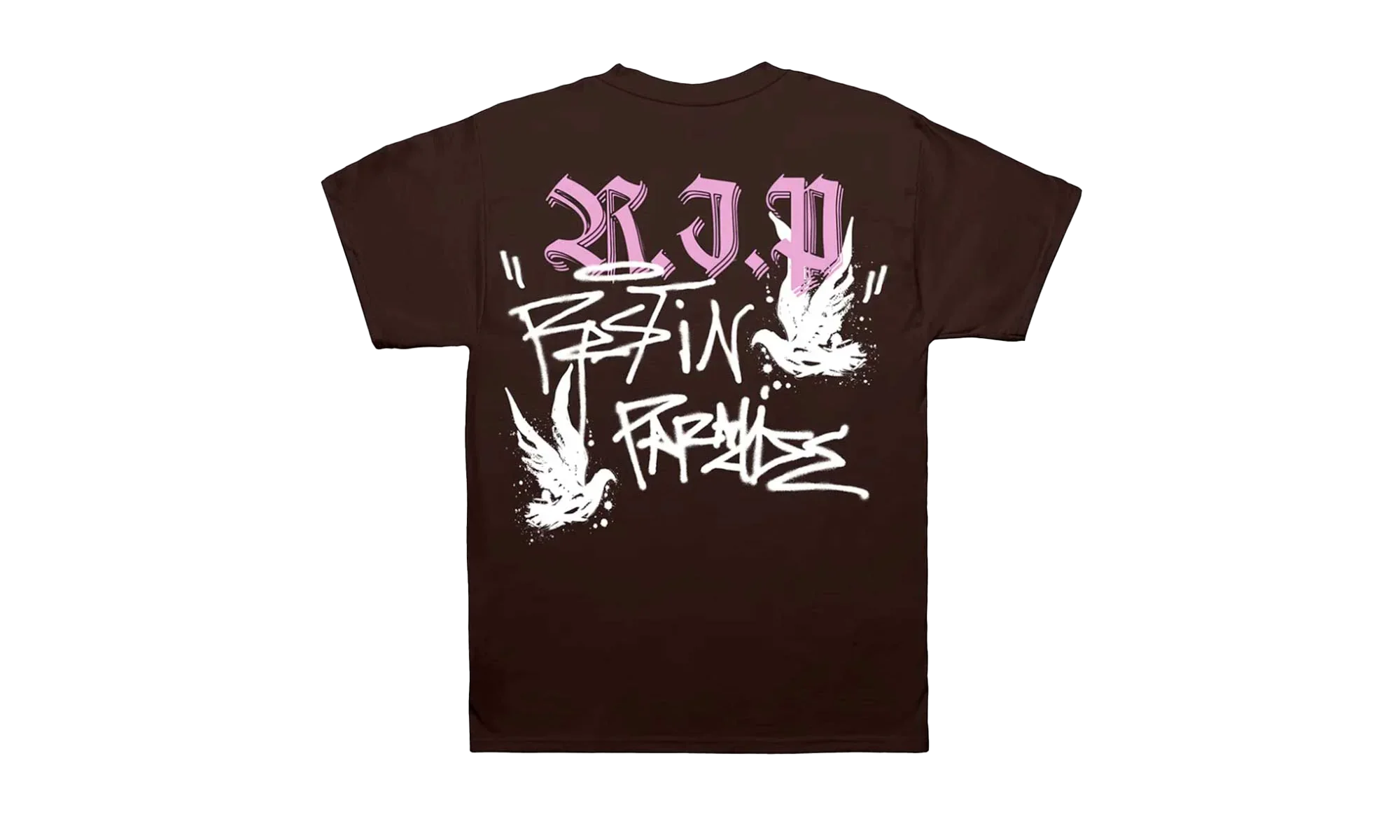 Graffiti Dove T-Shirt "Brown / Pink" Y1Q5KV9W