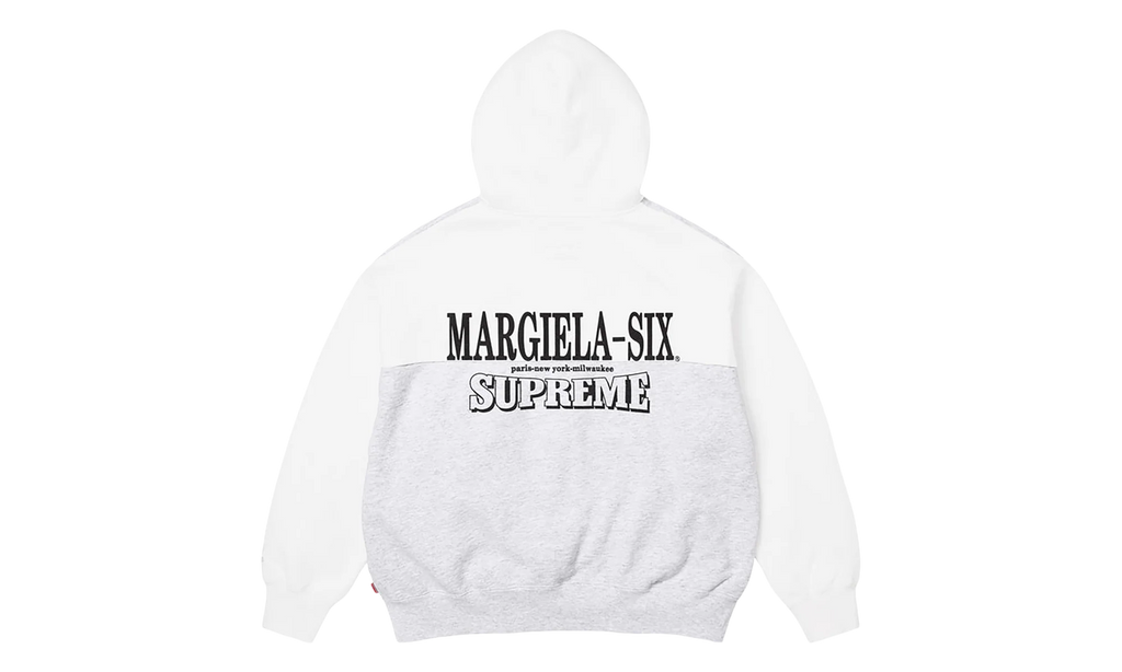 MM6 Maison Margiela Eagle Zip Up Hooded Sweatshirt "SS26 - grey" SU27172