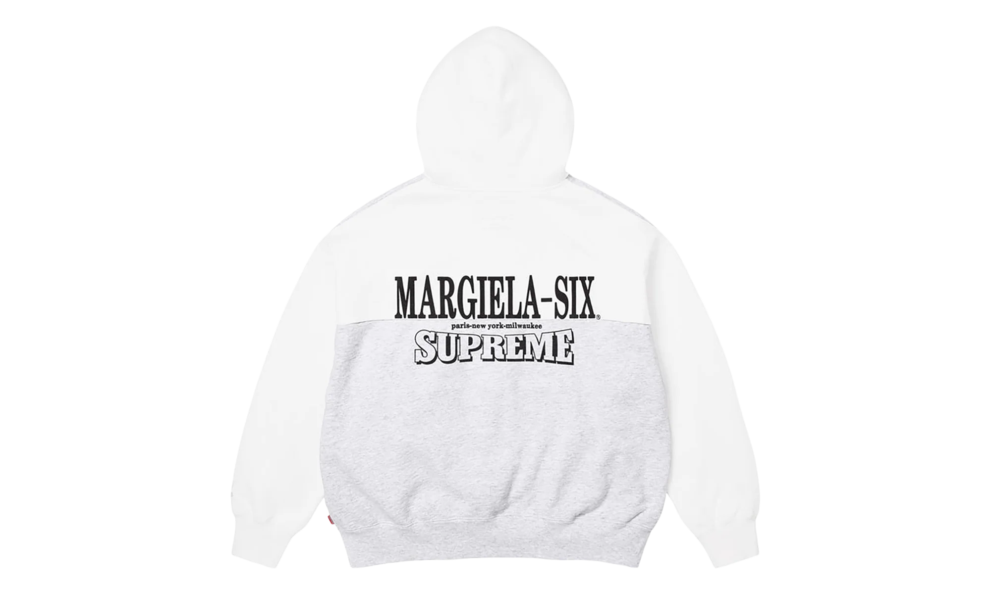 MM6 Maison Margiela Eagle Zip Up Hooded Sweatshirt "SS26 - grey" SU27172
