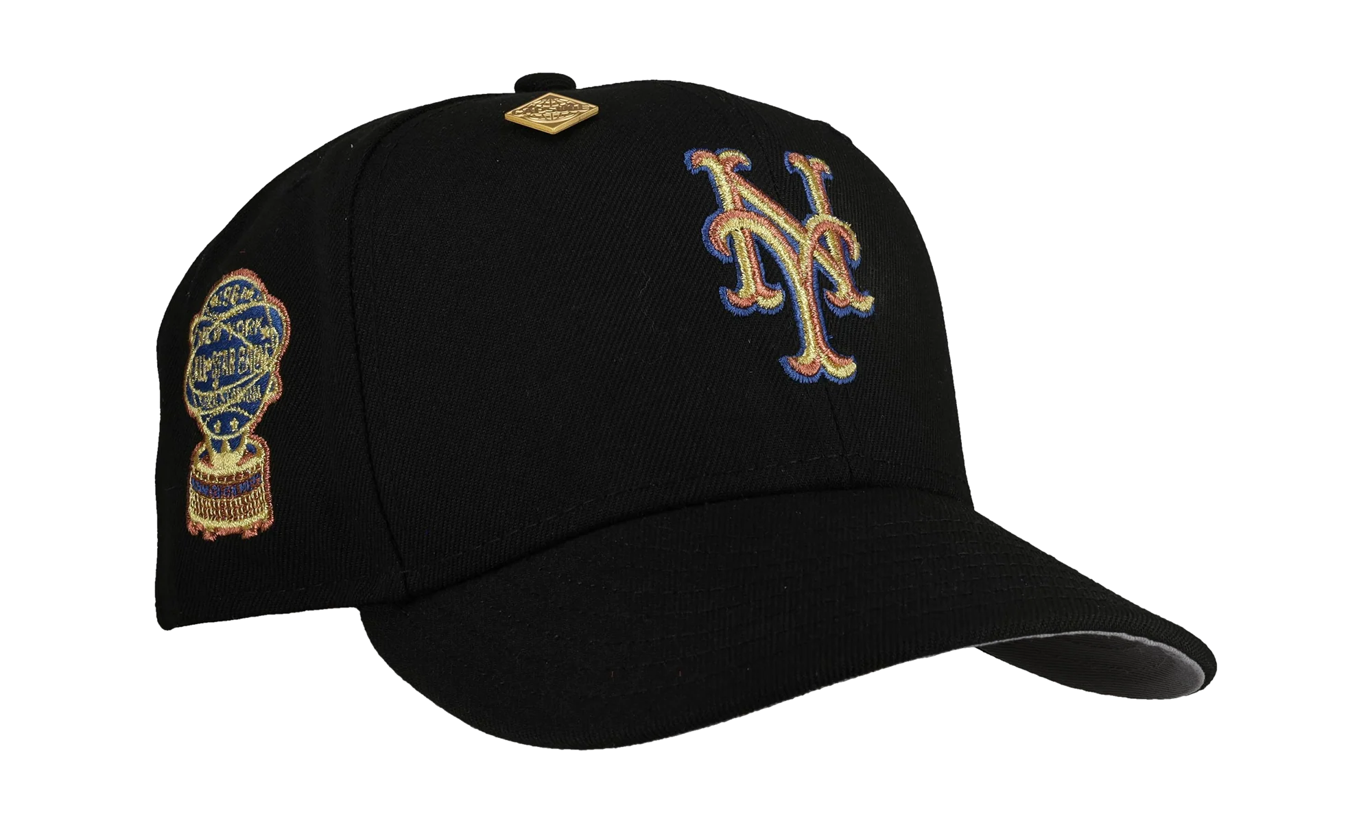 59FIFTY New York Mets 1964 All Star Game Fitted Hat "Black Gold Trim" NE444