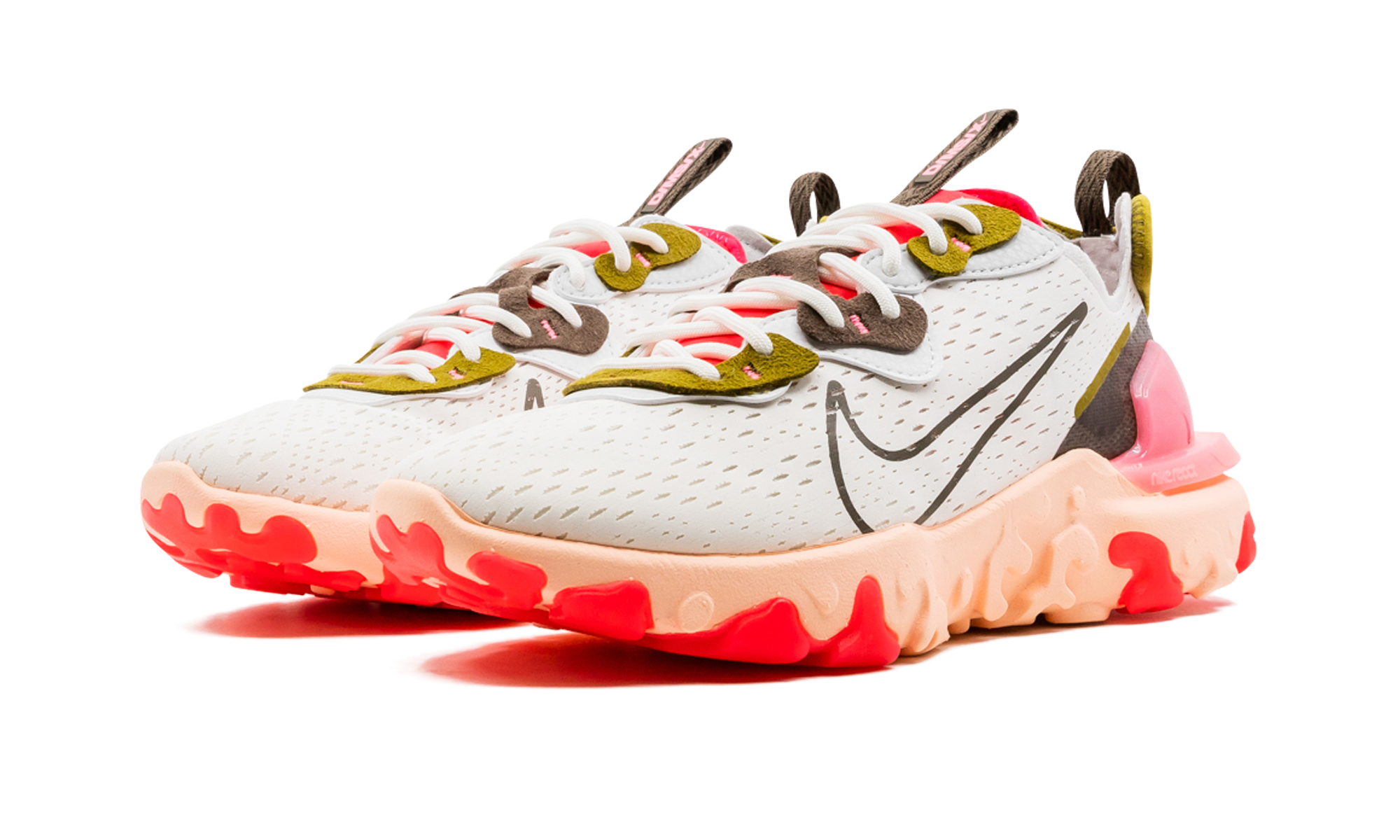 REACT VISION MNS WMNS"Summit White/ Siren Red" CI7523 102