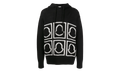 Logo-Intarsia Knitted Hooded Sweatshirt "Black" MON10