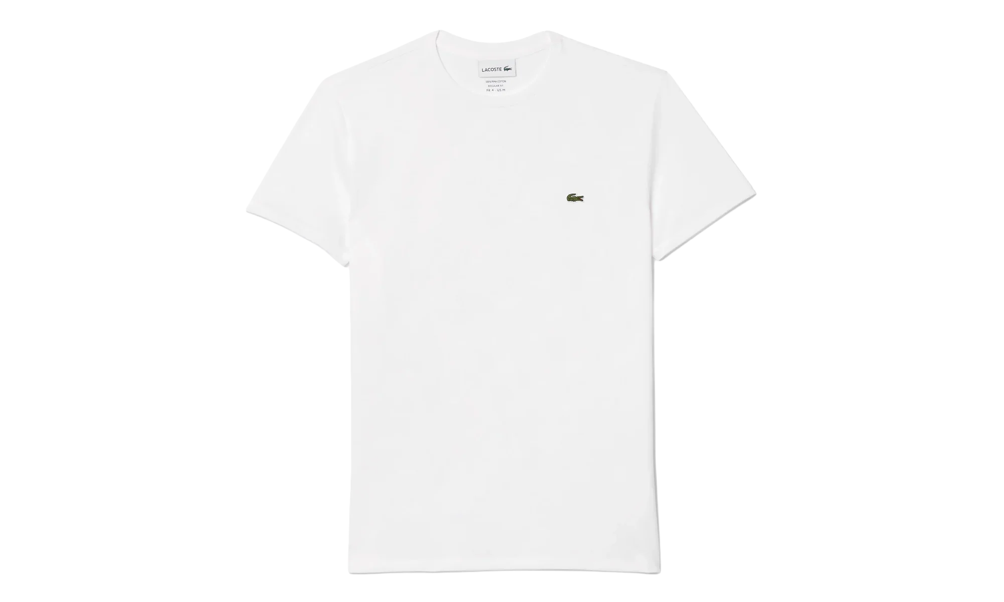 Crew Neck Pima Cotton Jersey T-shirt "White" TH6709 001