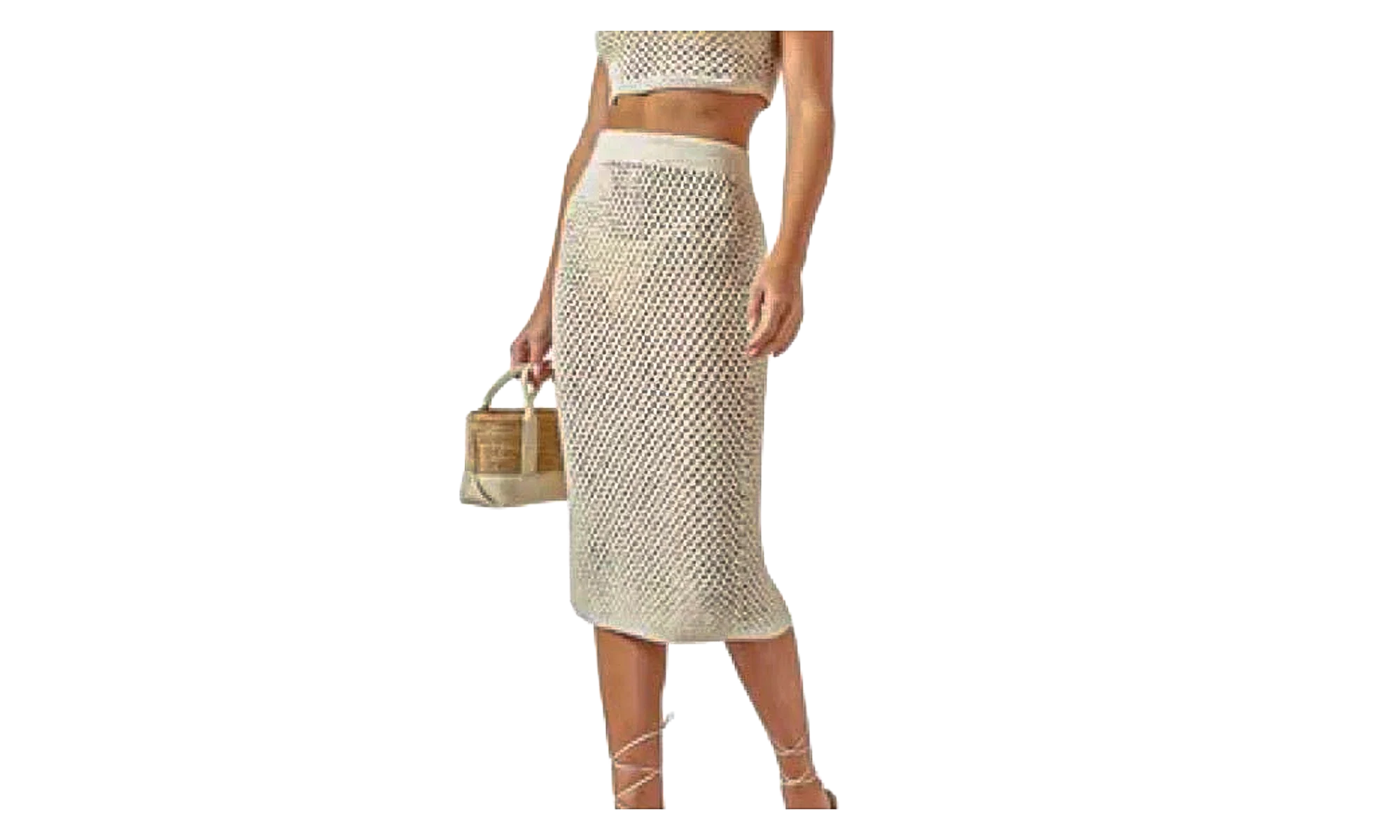 Rhea Midi Skirt "Beige" KITH43