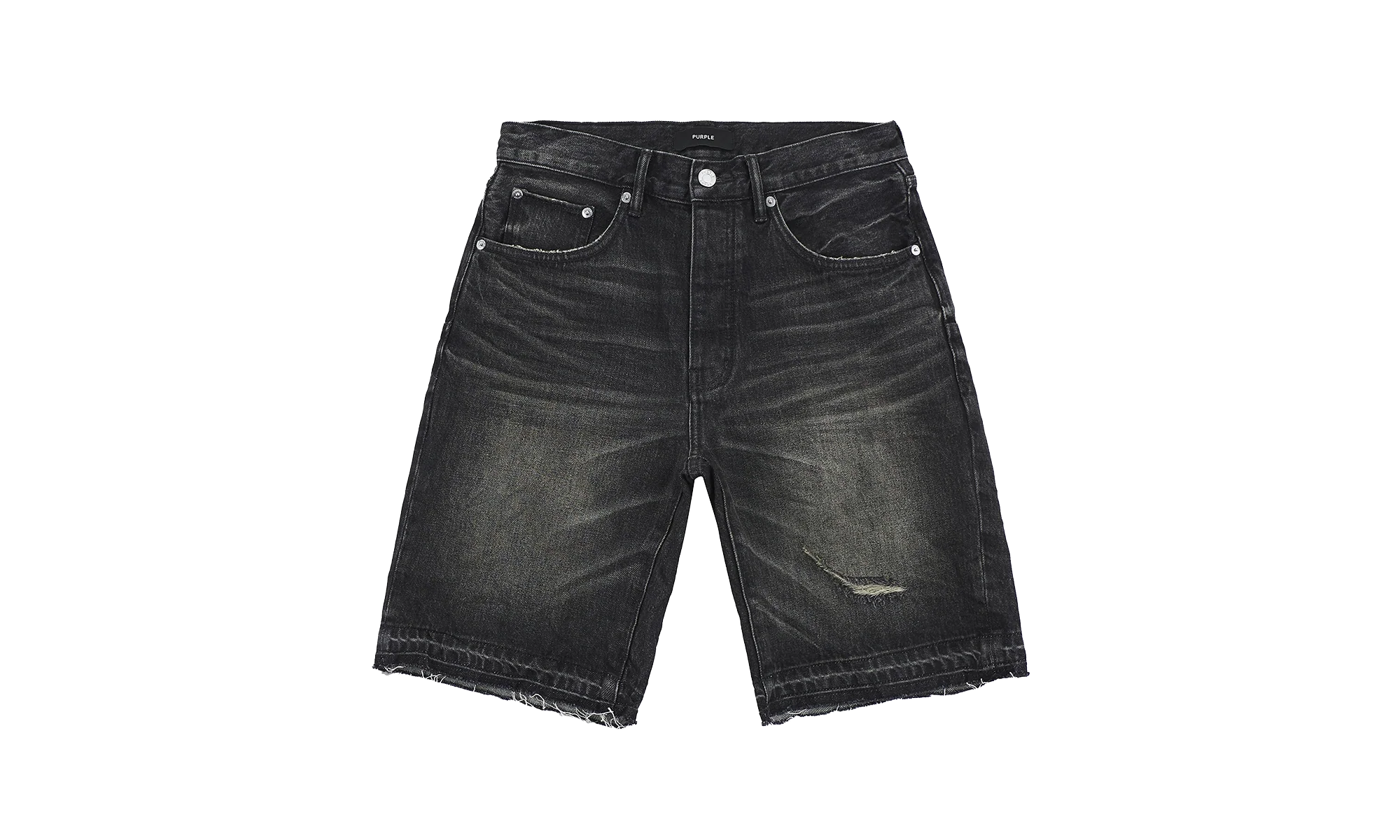 Smoke Worn Vintage Short "Black" P059 SWVB325