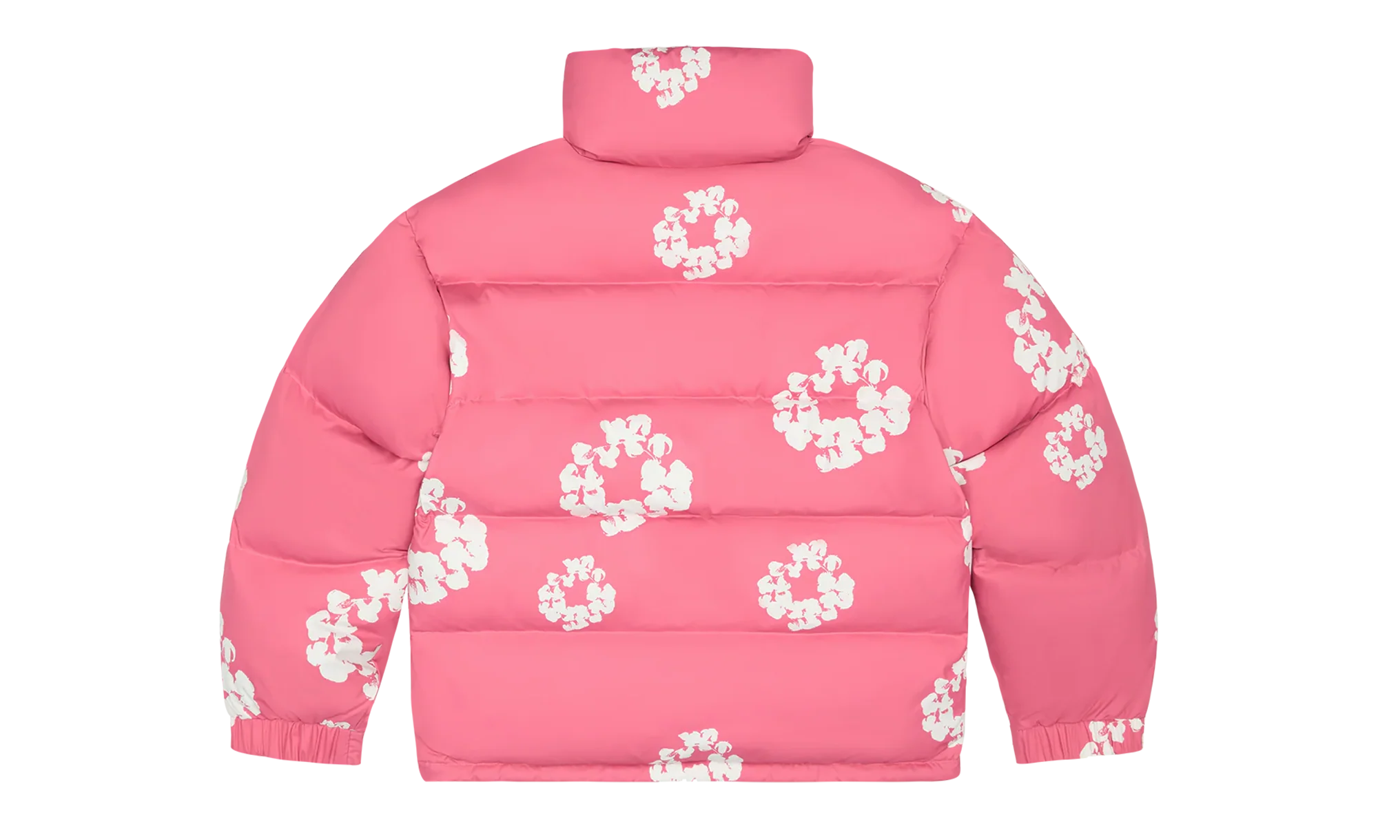 Cotton Wreath Puffer Down Jacket "Pink" DT336