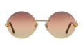 508 Rimless Drill Mount F.U. Edition 24KT "Yellow Gold / Black / Brown Triple Gradient" DMMF2 0007 16T5