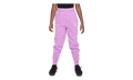 Sportswear Club Fleece Girls' High-waisted Fitted Pants GS "Rush Fuchsia / Rush Fuchsia / White" FD2921 532