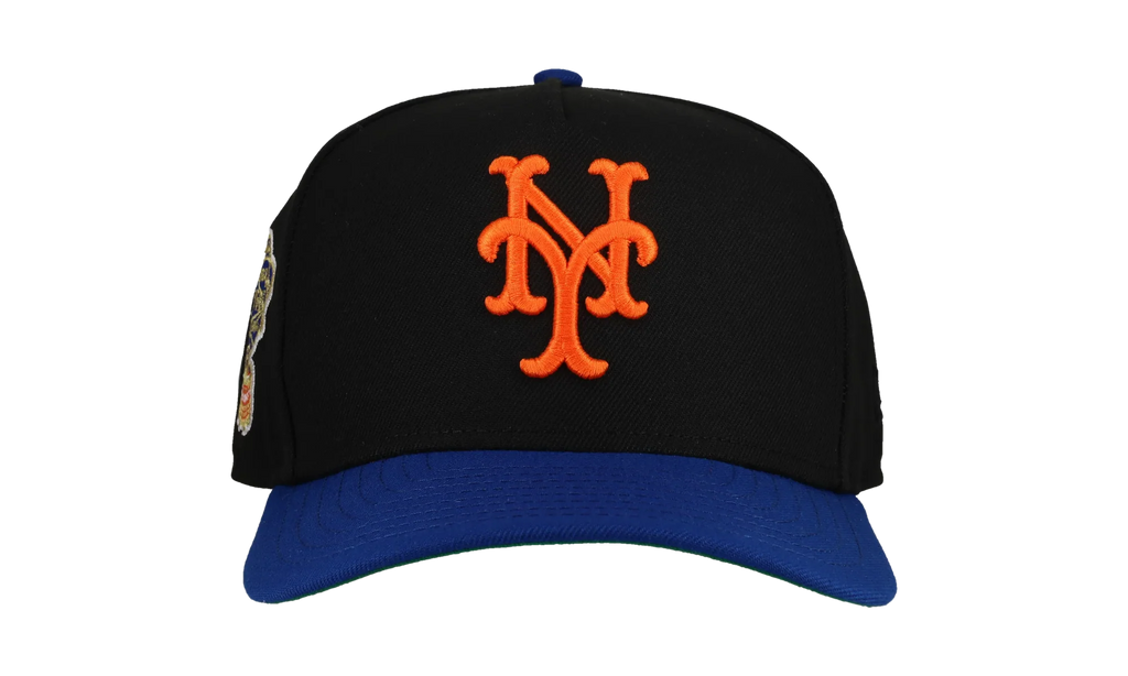 9FIFTY New York Mets 1964 World Series A Frame Snapback Hat "Black / Royal Blue" NE178