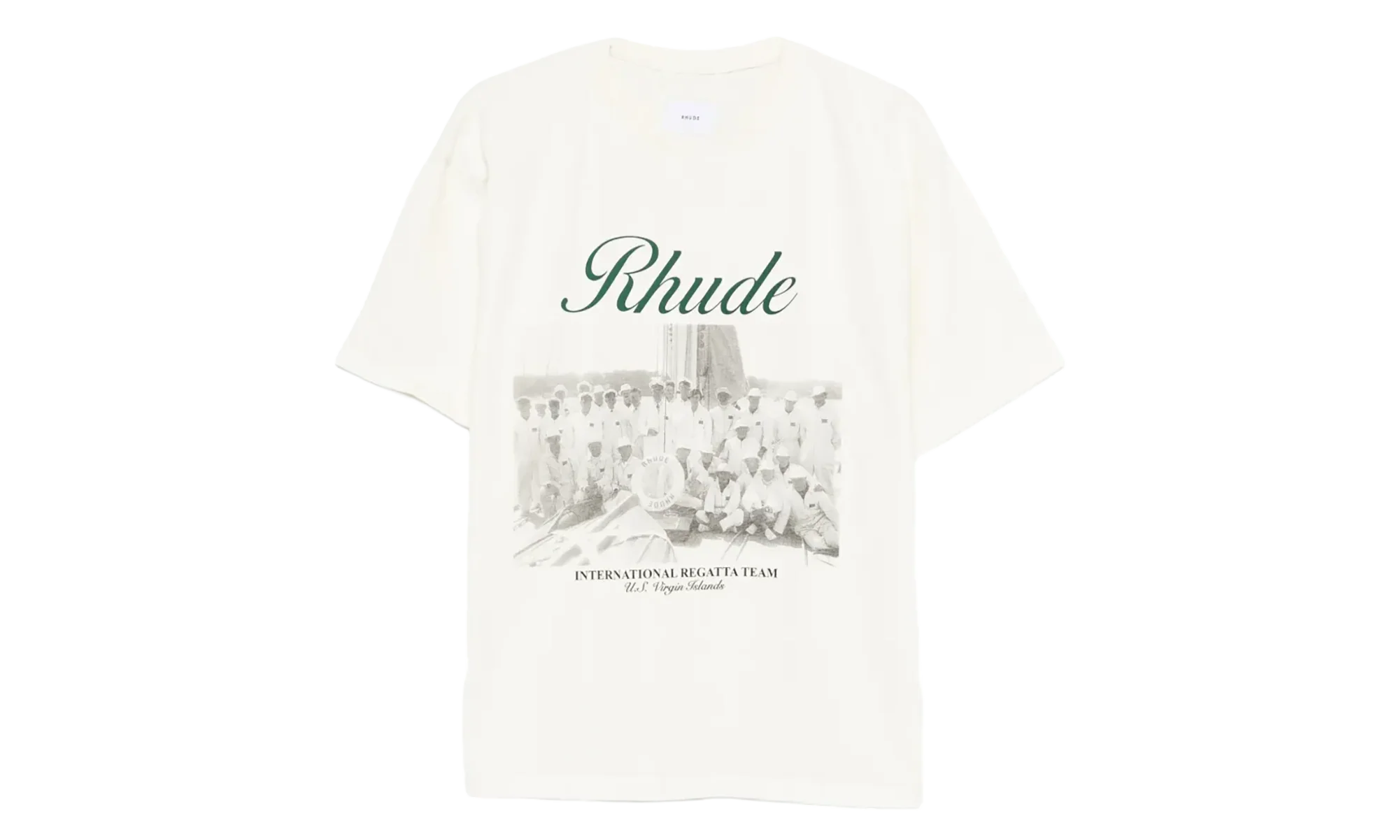 Rhude Virgin Islands Script T-shirt "Off-White" RHPS26TT01012