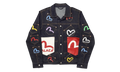 Palace x Evisu Logo Denim Jacket "Indigo Multi" p0130