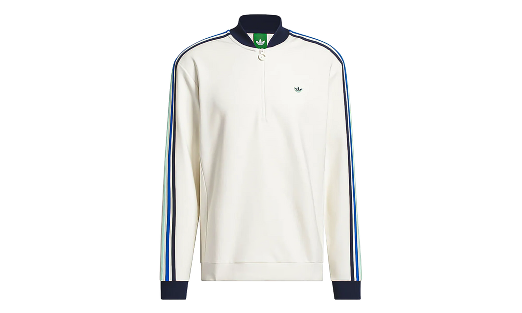 Originals 3-Stripes 1/4 Zip Sweatshirt "Chalk White / Night Indigo" KB8629