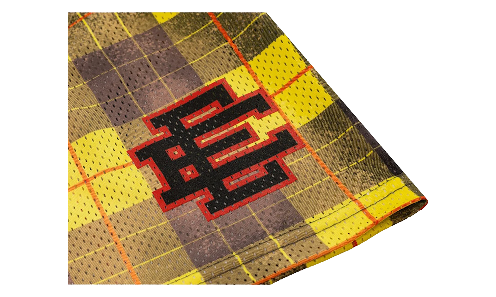 EE BASIC SHORT "SS24 - Yellow/Black Plaid" EE697