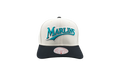 MLB Cooperstown Off Word Pro Snapback Cap "Miami Marlins - Off White" HP11517 FMAOFWH