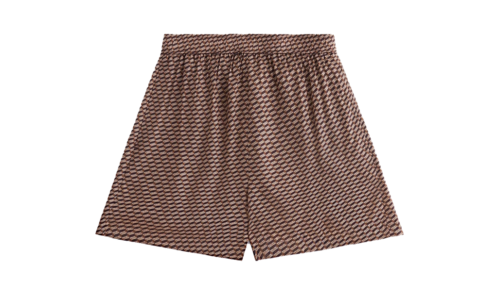 Rayne Monogram Silk Short WMNS "Brown" KHW060185 210