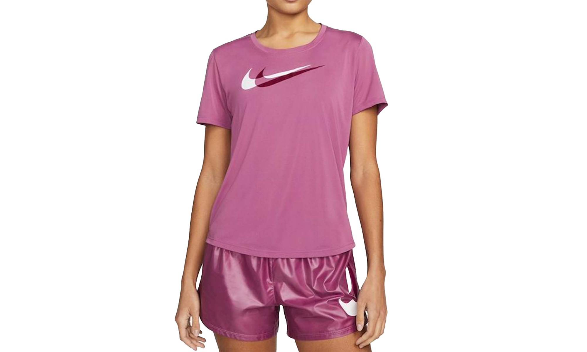 Dri-FIT Swoosh Run Short-Sleeve Running Top"LIGHT BURGUNDY" DD6478 507