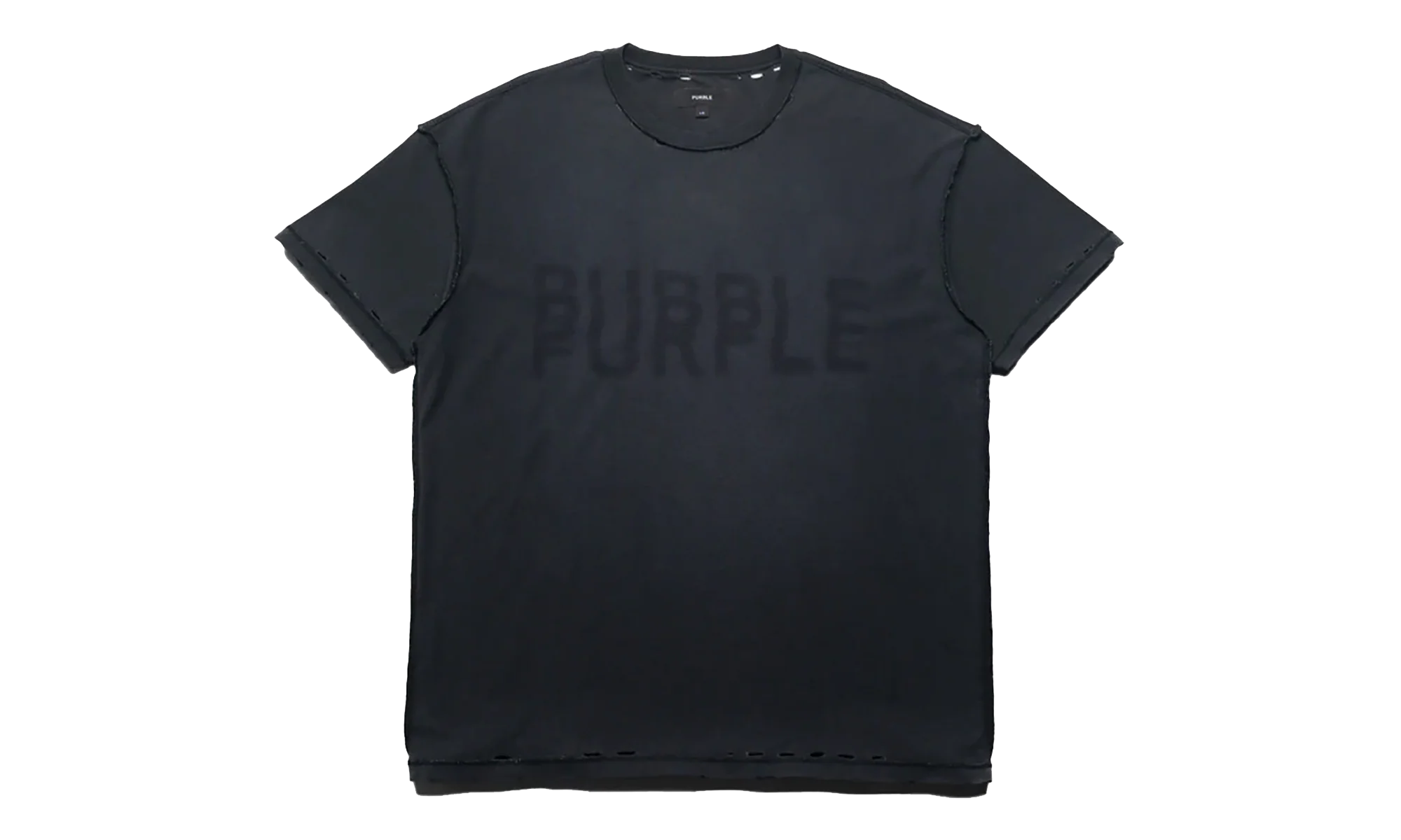 Layered Wordmark T-Shirt "Black" P101 TBRH226