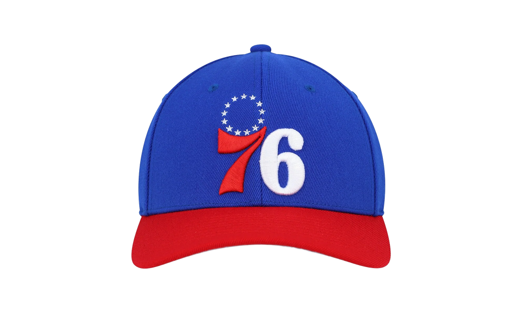 NBA Team 2 Tone 2.0 Stretch Snapback Cap "Philadelphia 76ers -Royal / Red" HHSS3265 P76YYPPPRYRD