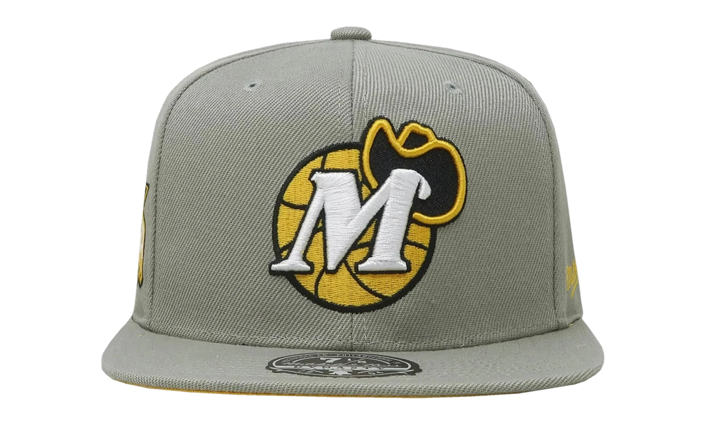 NBA Hardwood Classics Fitted Cap "Dallas Mavericks - Sunny Gray" 6HSFDX21134 DMAGREY