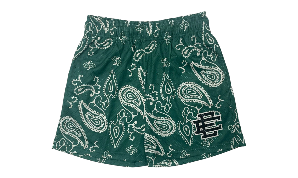 EE Basic Shorts "Paisley - Green Black" EE124