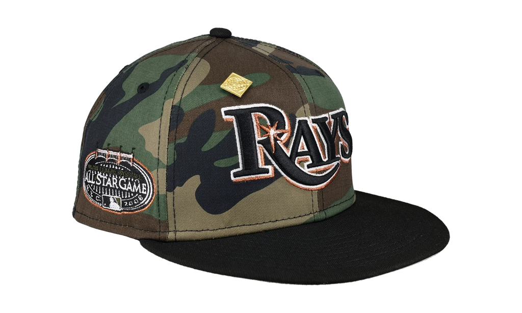 59FIFTY Tampa Bay Rays 2008 All Star Game Patch Fitted Hat "Camo" NE386