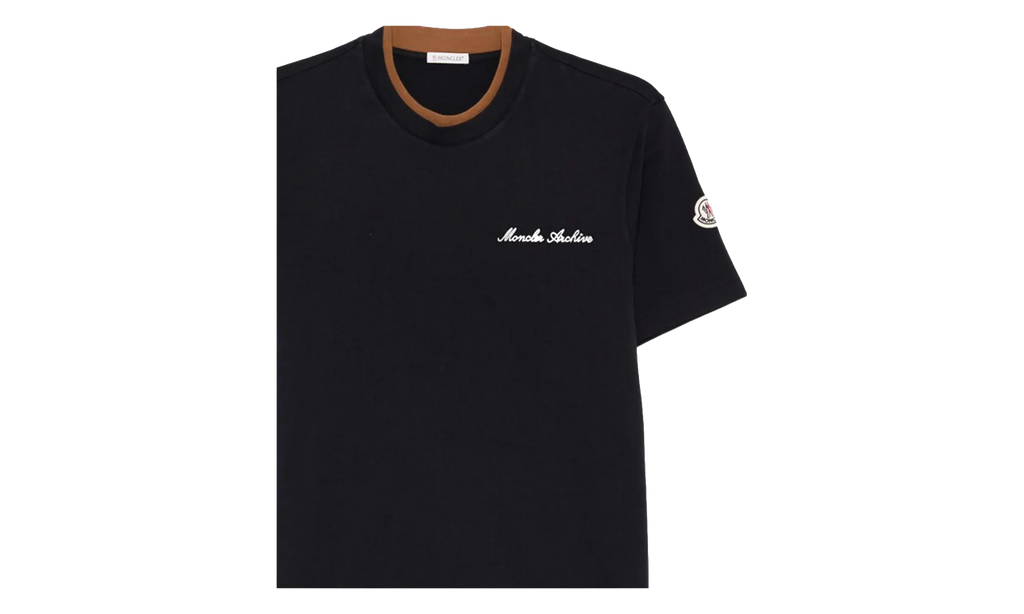 Crew Neck Short Sleeve T-Shirt "Navy Blue" MON56
