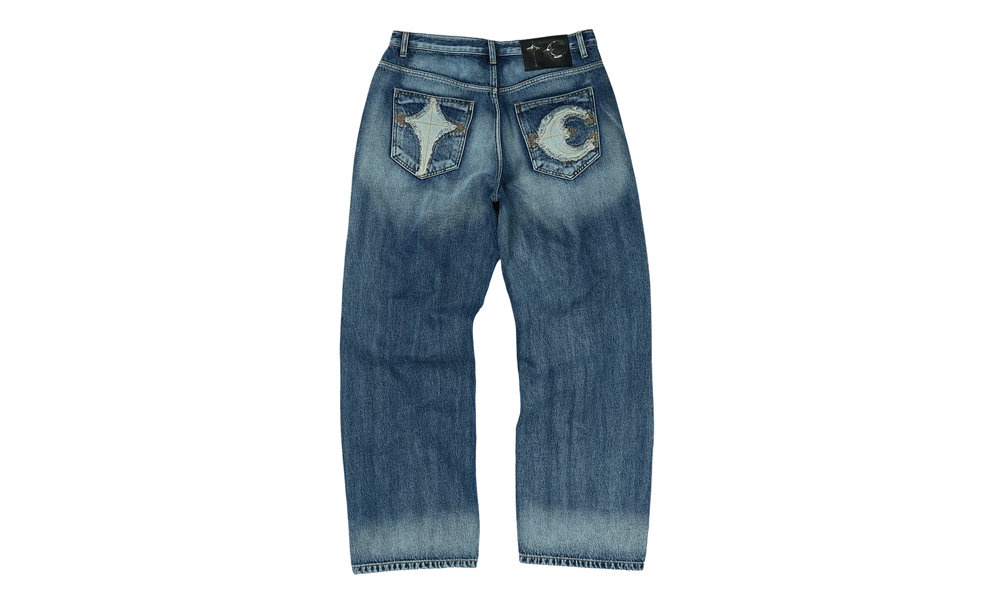 TC Bone Leather Denim Pants "Blue" TC25PT2101