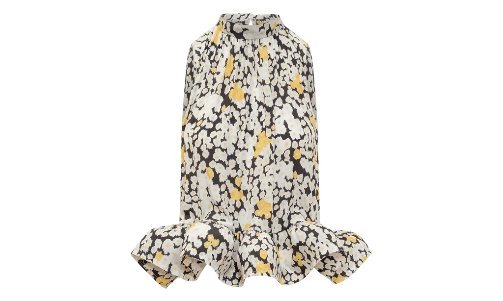 FLORAL FLARE HALTER NECK TOP "Black Multi" RW TO0010 5769 A23 10