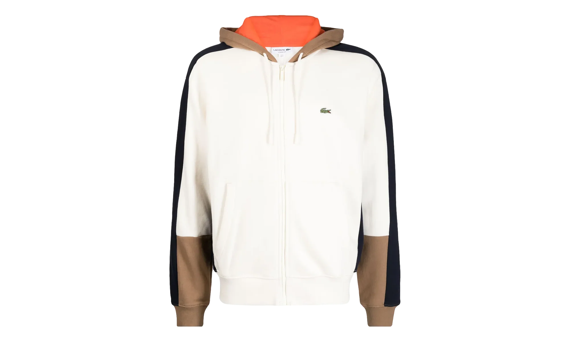 Colorblock Hoodie "White / Brown / Navy Blue" SH1301 RI2