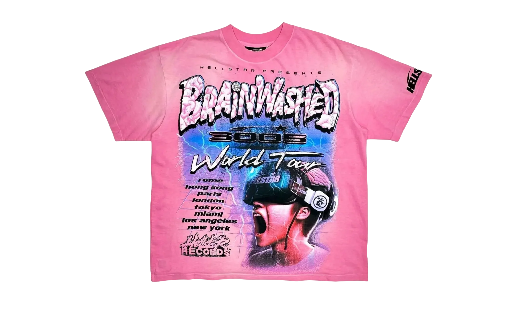 Studios Brainwashed World Tour Short Sleeve T-Shirt "Pink" HSR116