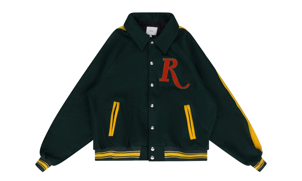 RAGLAN VARSITY JACKET "Green" RHD-MOTW-0044