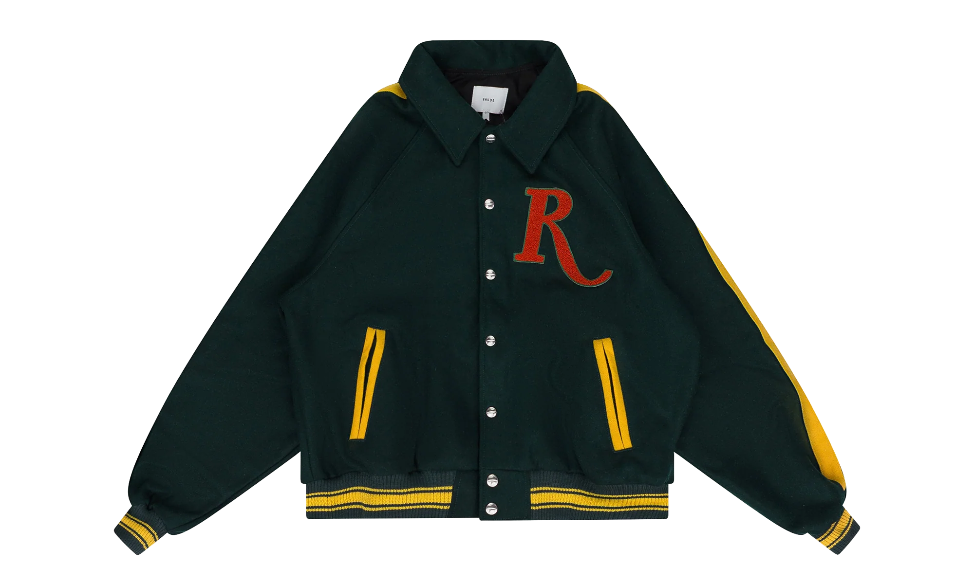 RAGLAN VARSITY JACKET "Green" RHD-MOTW-0044
