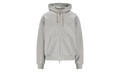 Rory Check Zip-Up Hoodie "Pale Grey Melange" 8120756