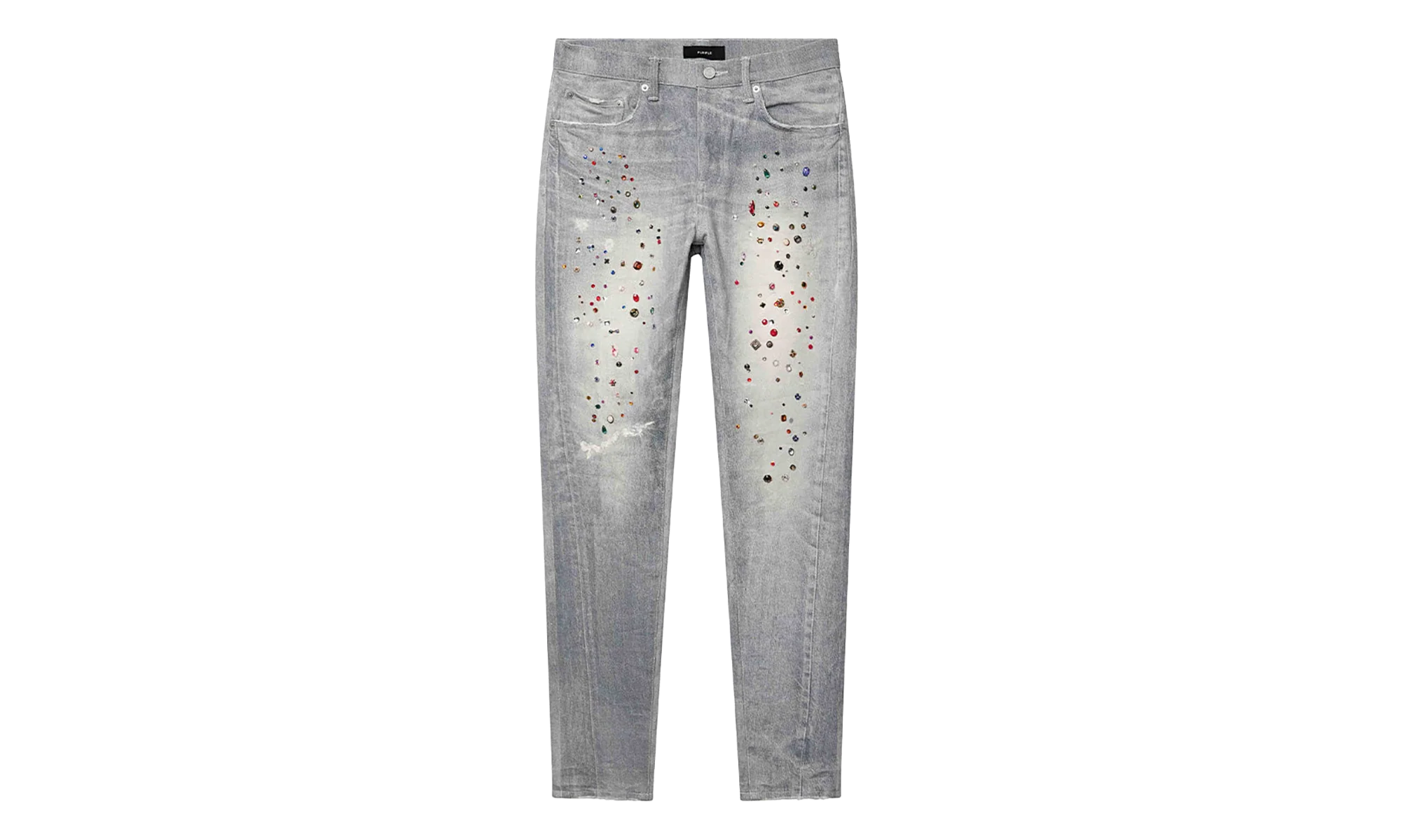 P001 Skinny Jewel Print Denim "Light Indigo" P001 SJWP226