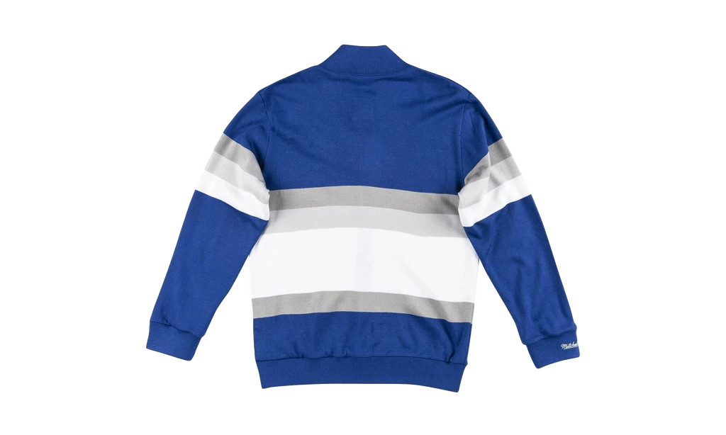 MLB Front Stripe Full Zip Sweater "Los Angeles Dodgers - Royal" SWTRAJ18024 LADROYA