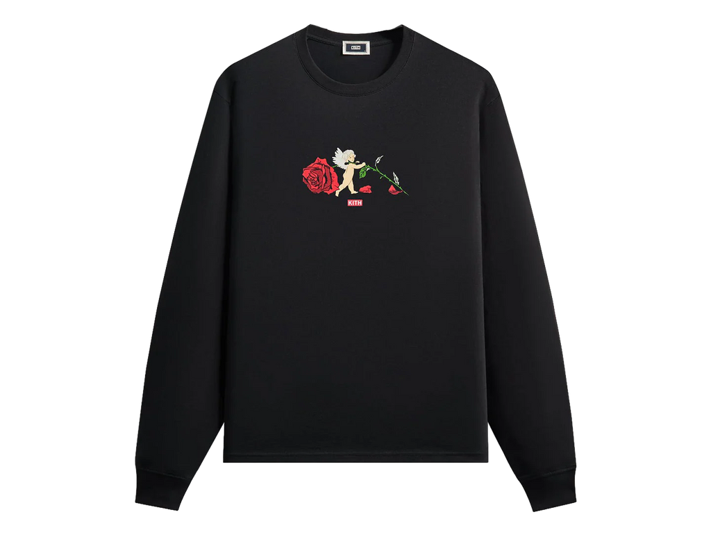 Cupid Rose Long Sleeve Tee "Black" khm034591 001