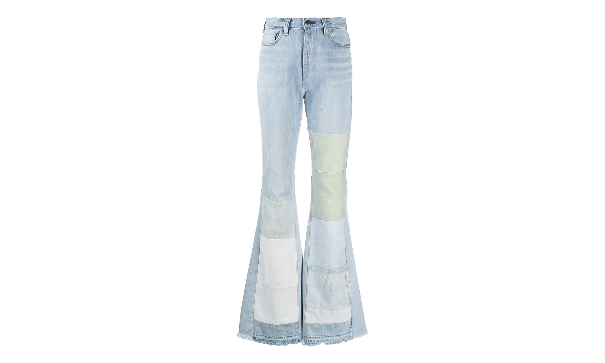 Reconstructed Flare Jeans Patch "Multi Indigo" Y0W01405RD MUI