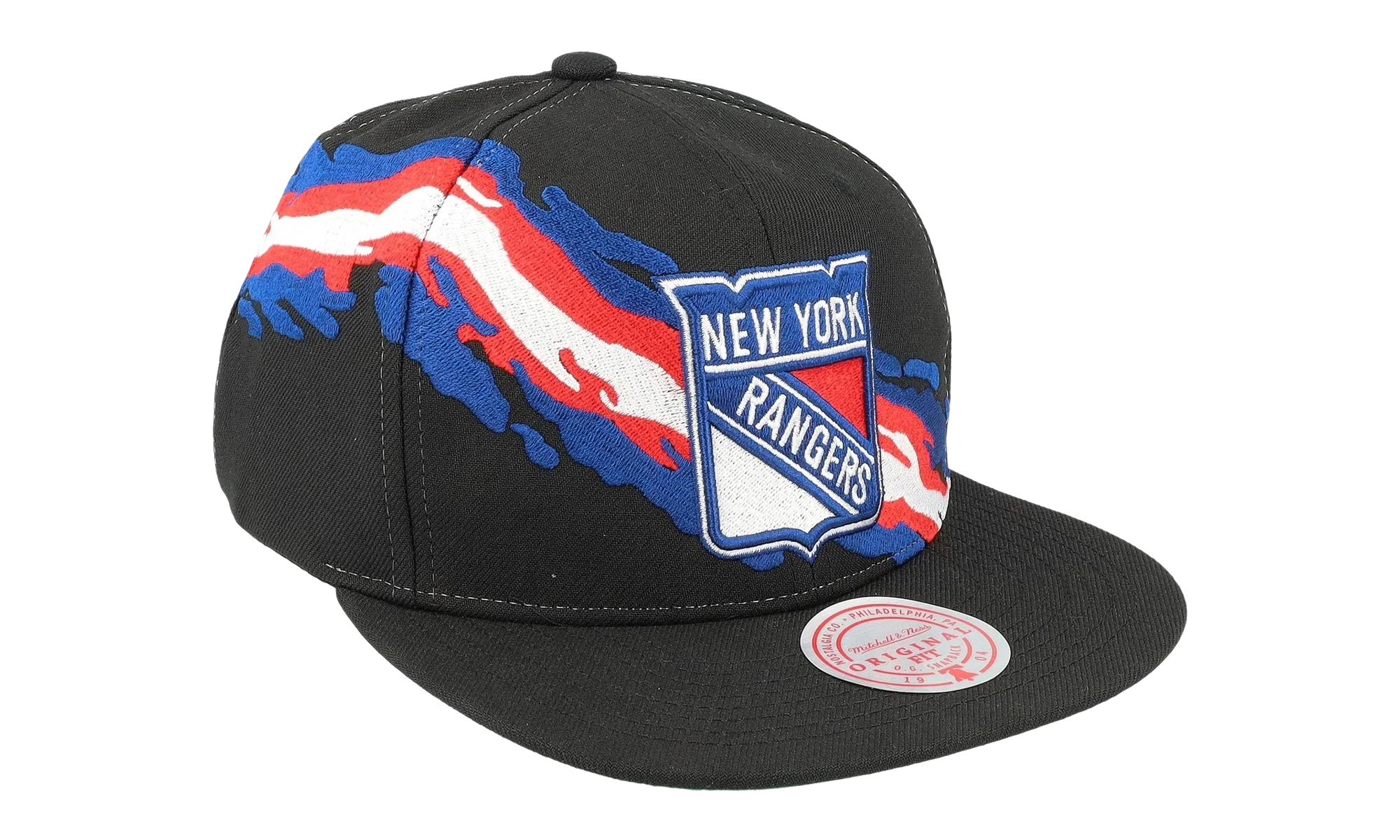 NHL Vintage Paintbrush Snapback Cap "New York Rangers - Black" 6HSSSH22087 NYABLCK