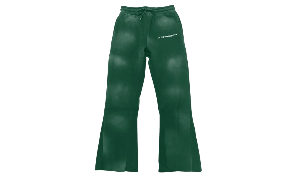 Prefall Flare Sweatpants "Green Washed" RET002