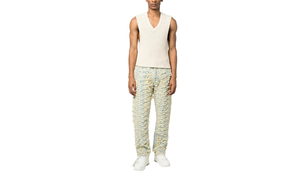 Denim Distressed Jeans "Husk Yellow" 2637 100000201DDJ HUSK