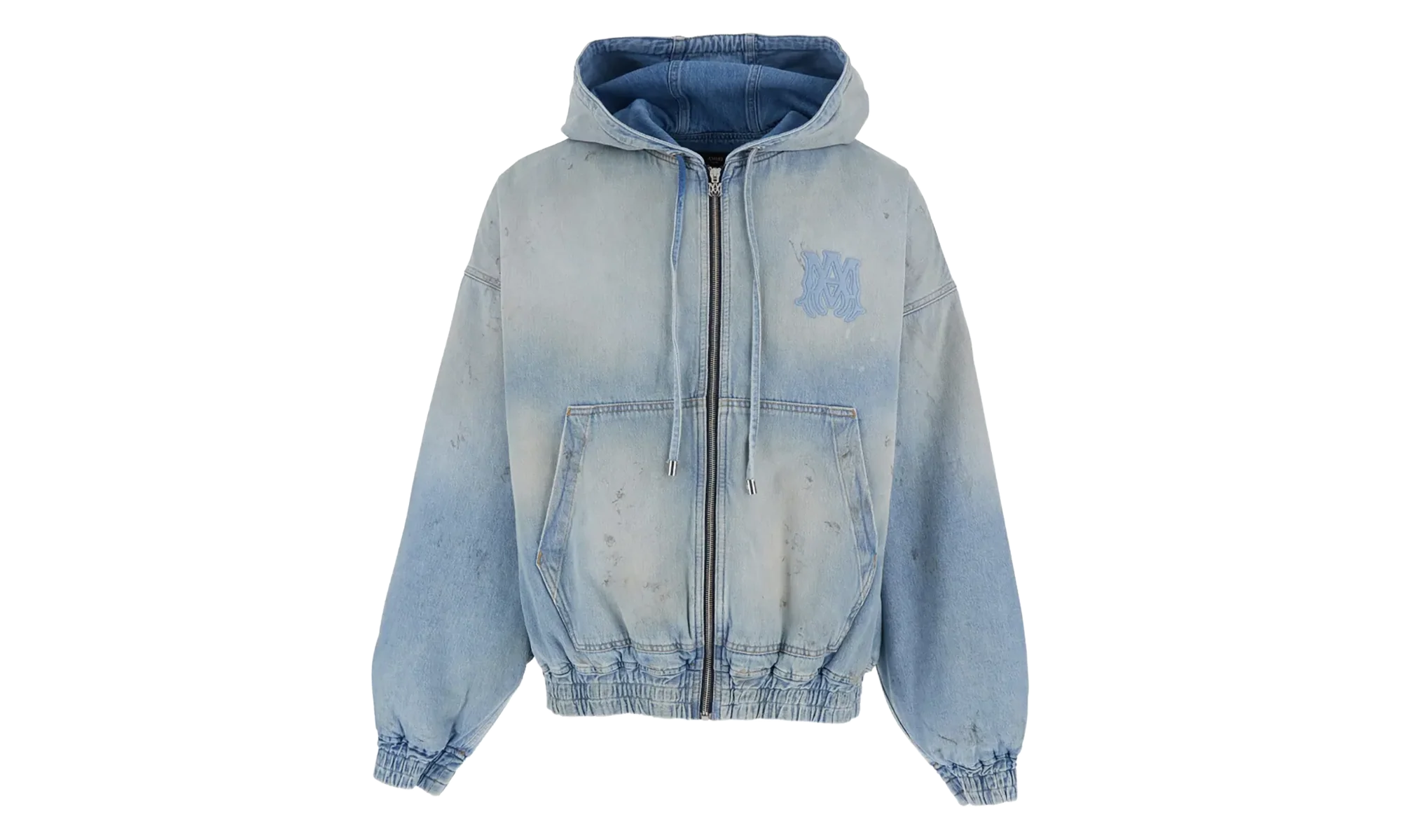 MA Denim Zip Hoodie "Perfect Antique Indigo" AMOUJA1037 543