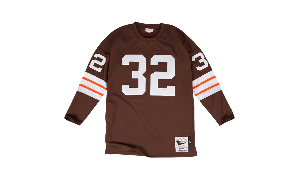 NFL Jim Brown Authentic Jersey "1964 Cleveland Browns - Brown" AJY6CP18021 CBRBROW64JBW