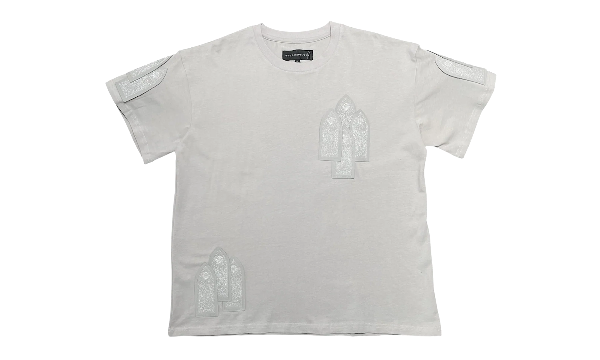Window Leather Patch Short Sleeve Tee "Vintage Grey" WDWBMBLWSSTSVG
