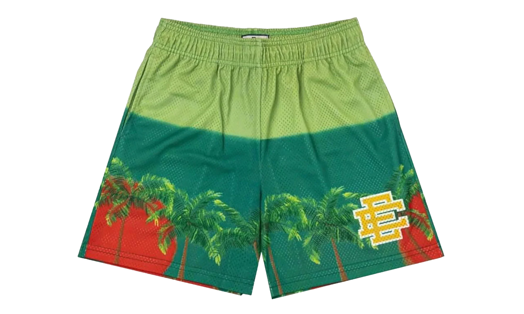 EE Basic Palm Tree Shorts "Green / Yellow" EE295